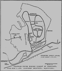 Plans for Motor Racing Circuit 1954